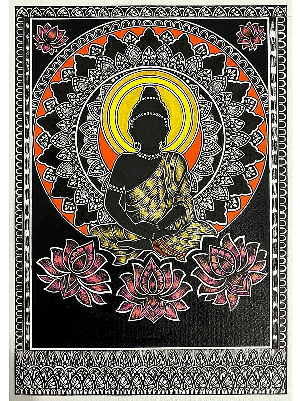 Buddha Mandala Painting by Rashi Agrawal