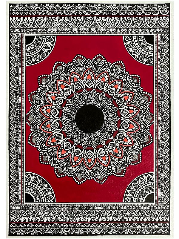 Concentric Circles Mandala Painting by Rashi Agrawal