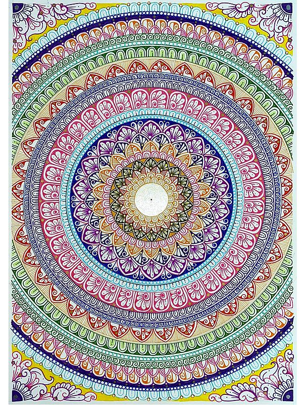 Multi Colored Mandala Painting by Rashi Agrawal