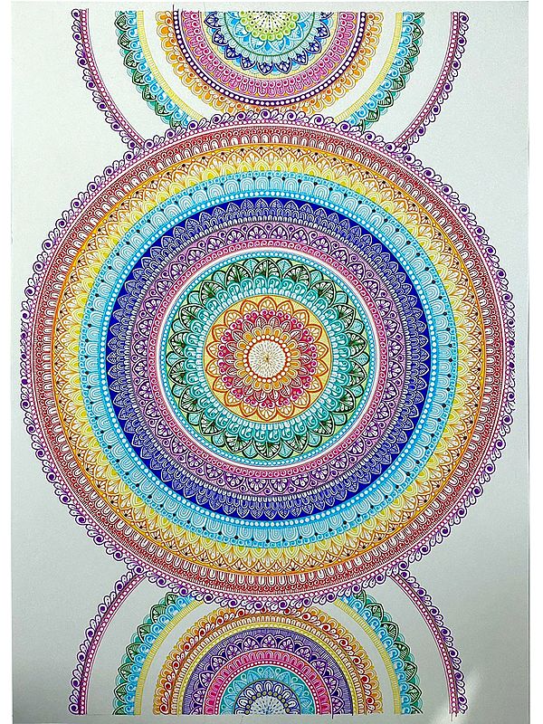 Colorful Mandalas | Painting by Rashi Agrawal