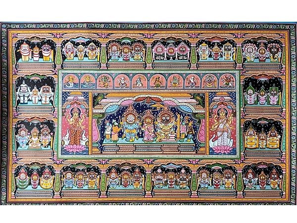 Colorful Painting Of Jagannath | Patachitra Art | By Suryakanta Das