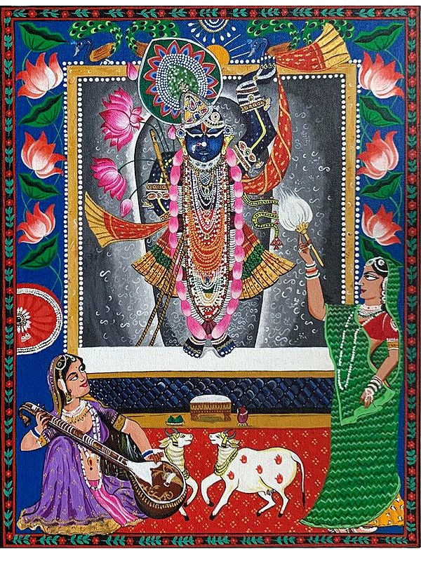 Shrinathji Pichwai Painting | Acrylics on Canvas Art by Rashi Jain