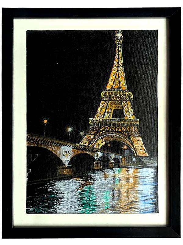 Eiffel Tower | Acrylics on Stretched Canvas Sheet Art by Rashi Jain