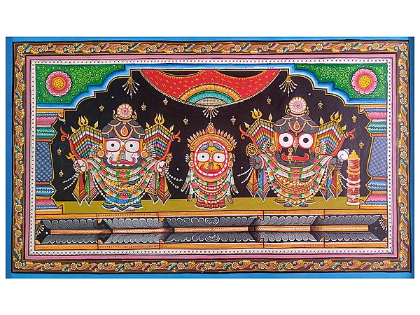 Nagarjuna Incarnation - Lord Jagannath | Natural Colors on Canvas | By Sachikant