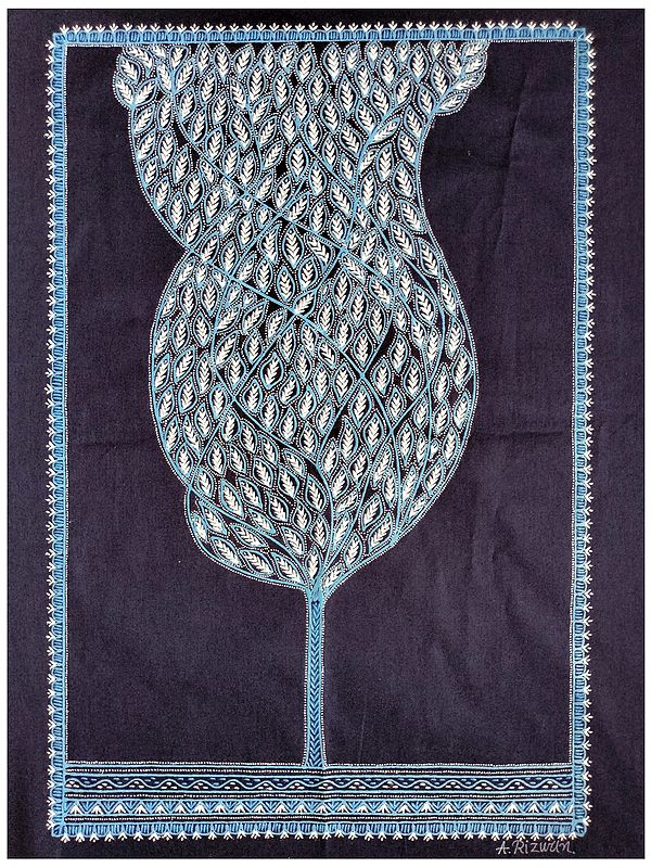 Traditional Art of Rogan Tree | Natural Mineral Color on Cloth | By Rizwan Khatri