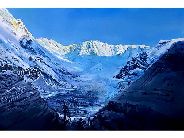 Himalaya Range | Acrylic on Canvas Art by Harshad Godbole