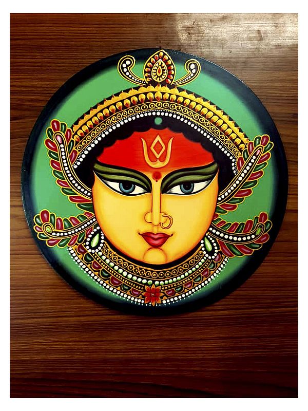 Goddess Durga Painting for Wall | MDF Wood | By Jagriti Bhardwaj