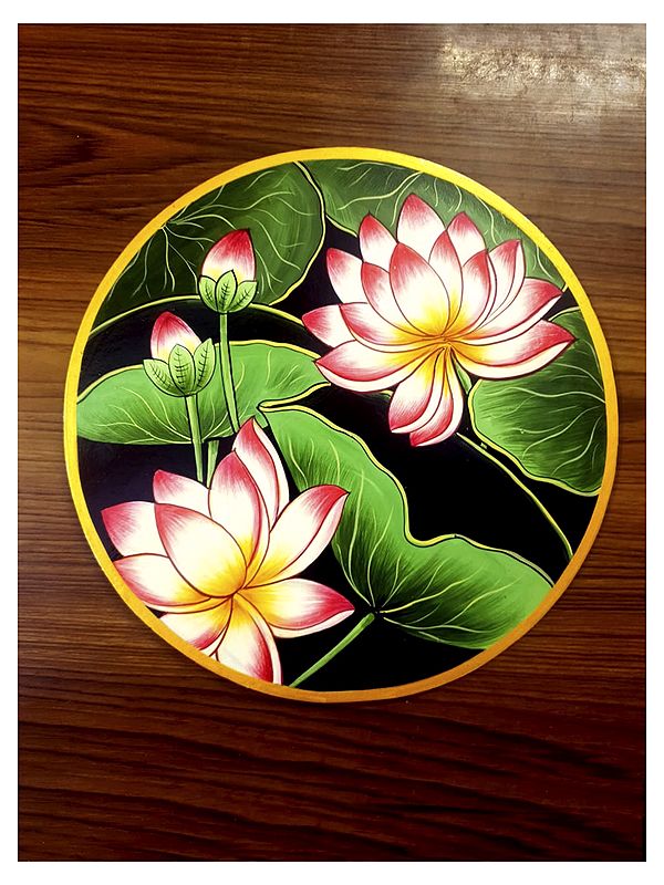 Blooming Lotus Painting | MDF Wood | By Jagriti Bhardwaj