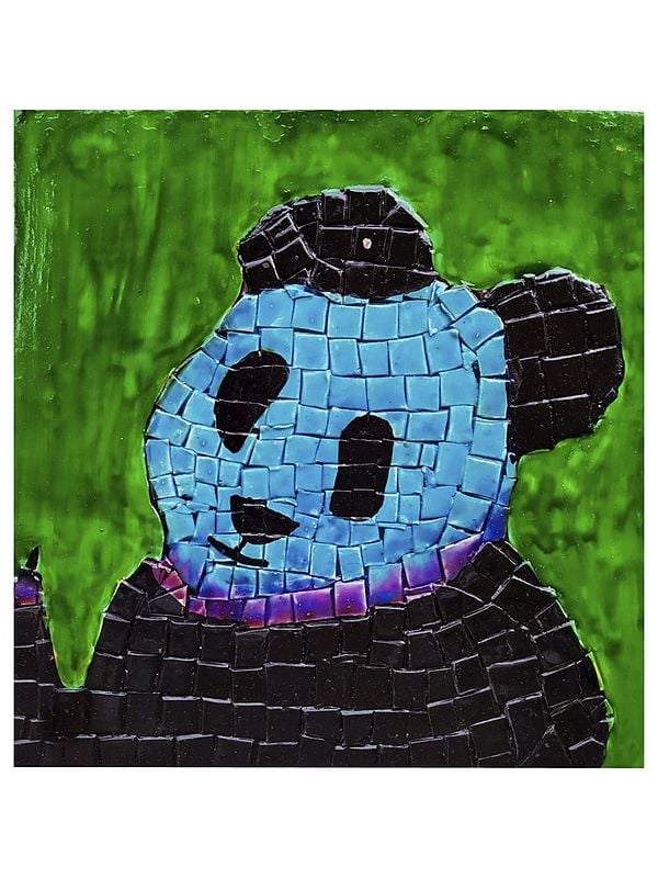 Cute Baby Panda - Mosaic Art | Glass Color | By Abhishek Kumar
