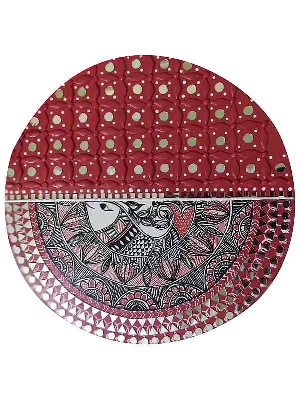 Semi-Circle Fish Mandala Art | Madhubani and Warli Art | Watercolor Painting by Abhishek Kumar