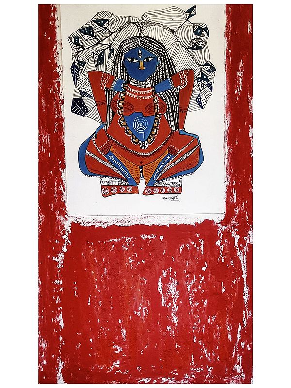 Tantra Figure Painting | Acrylic And Ink On Paper | By Rukshana Tabassum