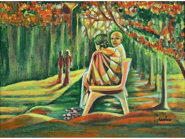 Twilight Year - Acrylic Painting | Acrylic On Canvas | By Usha Shantharam