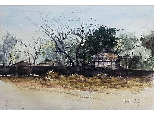 On The Other Side | Watercolor On Paper | By Ramkrishna Paul