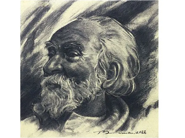 Old Man | Painting by Mainak Bhowmick
