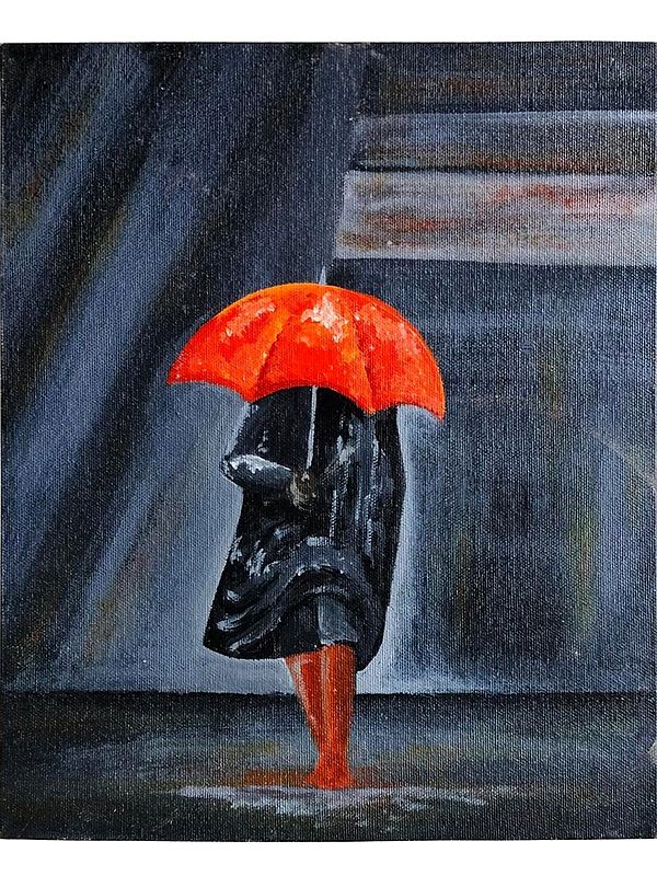 Rain - A Pleasant Weather | Acrylic on Canvas | By Rojalee Panda