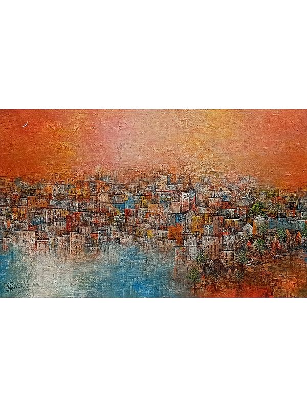 My Dream City | Acrylic Art | By M. Singh