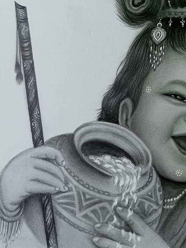 Lord Krishna Duvet Cover by Sowmya Mani - Pixels
