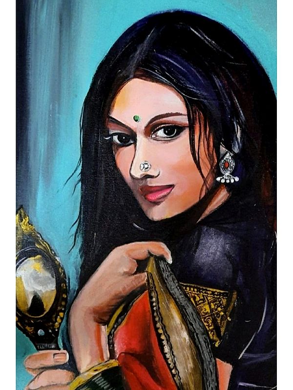 Shringaar - Lost In Memories | Acrylic On Canvas Board | By Kajal Saxena