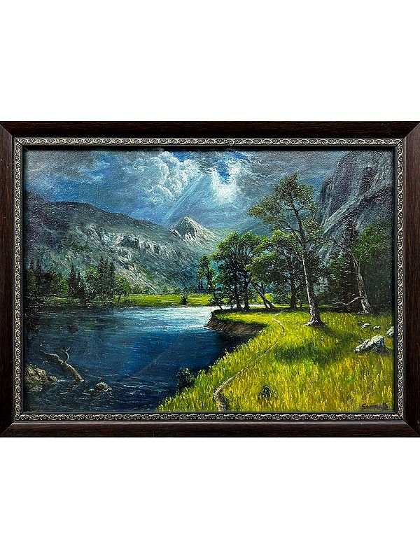 Yosemite Valley | Oil On Canvas | By Somnath Harne | With Frame