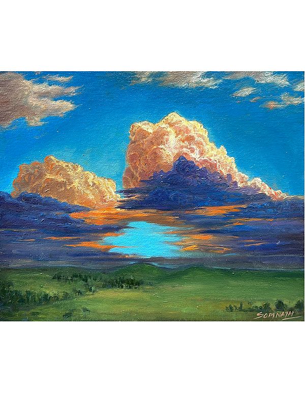 Cloudscape Oil Painting on Canvas | By Somnath Harne