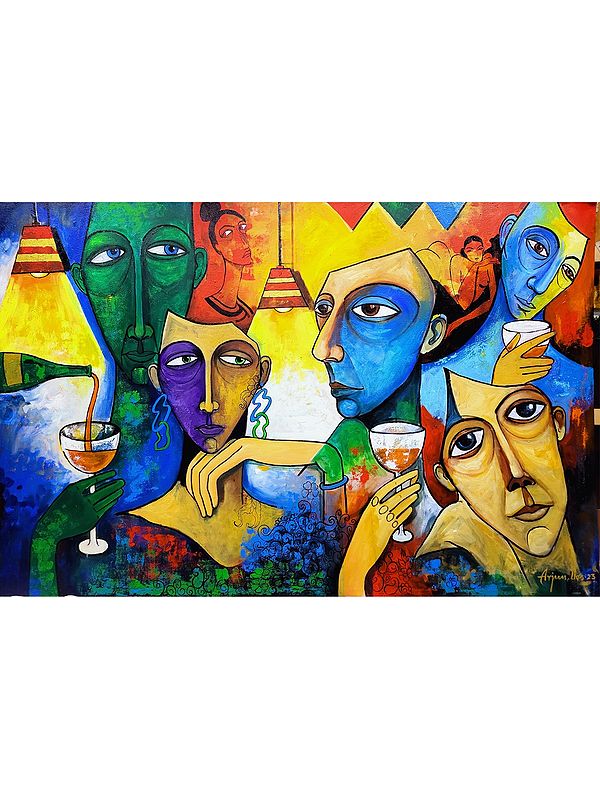Celebration - A Mystery | Acrylic On Canvas | By Arjun Das