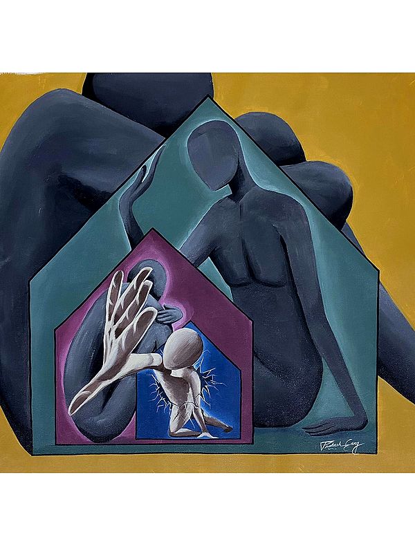 The Private World | Acrylic on Canvas | By Prakash Garg