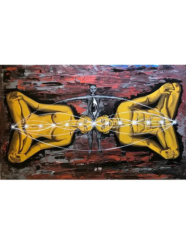 The Time Cycle | Acrylic On Canvas | By Prakash Garg