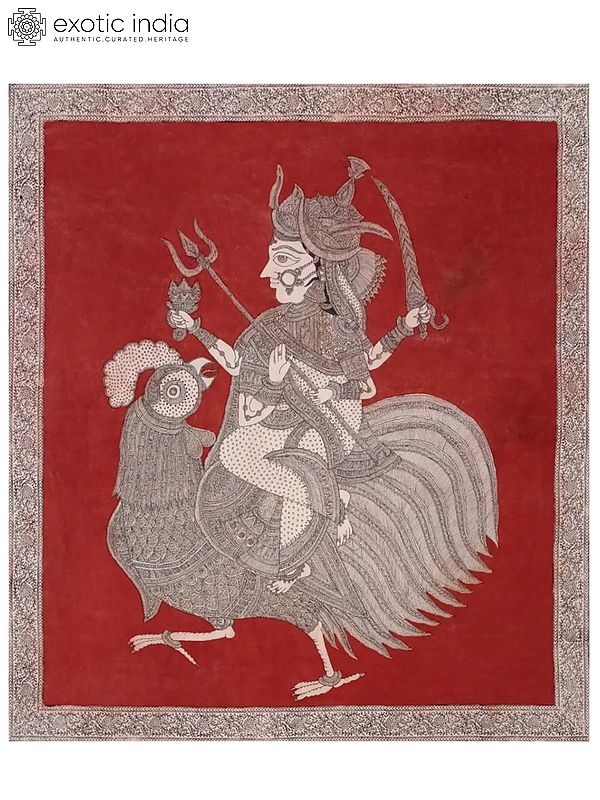 Goddess Bahuchar On Vahana | Natural Colors | By Sohan Chitara