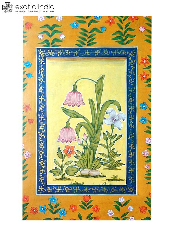 Beautiful Plant Of Lotus | Watercolor Color On Handmade Paper | By Gaurav Rajput