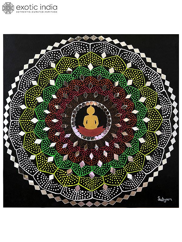 Gautam Budha - Centre of Attraction | Acrylic Painting | By Satyam Singh