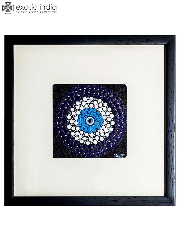 Evil Eye - Mandala Painting | Acrylic Painting with Frame | By Satyam Singh