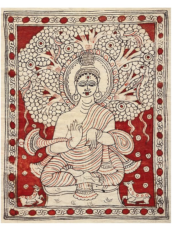Lord Shakyamuni Buddha | Kalamkari Art