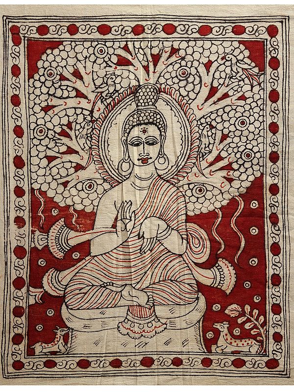 Lord Shakyamuni Buddha | Kalamkari Painting