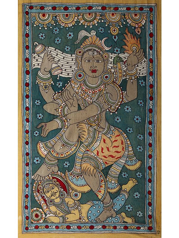 Lord Shiva as Nataraja | Kalamkari Painting