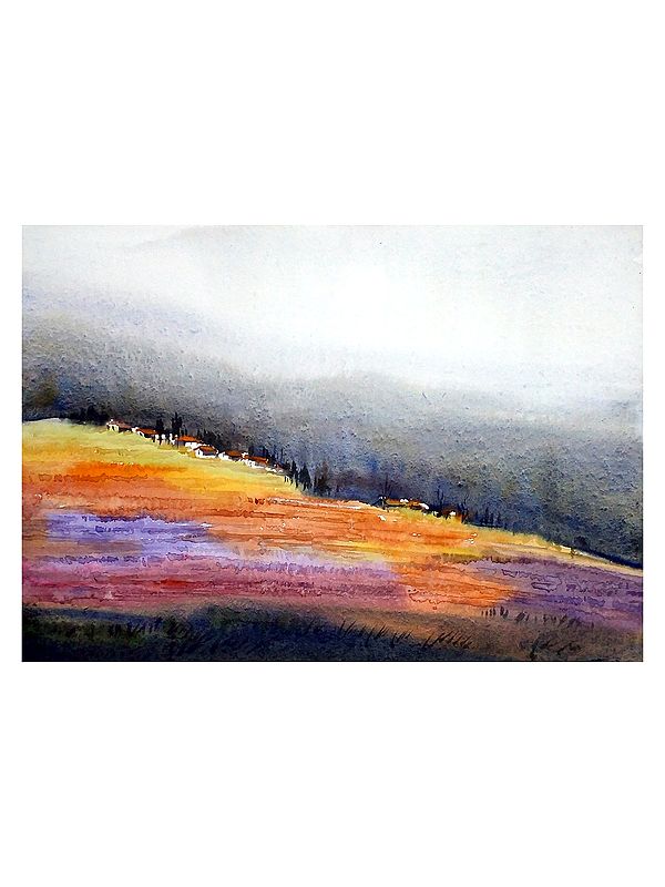 Beauty Of Flower Valley | Watercolor On Paper | By Samiran Sarkar