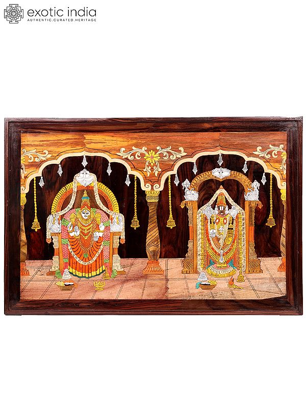Tirupati Balaji (Lord Venkateshwara) with Padmavathi