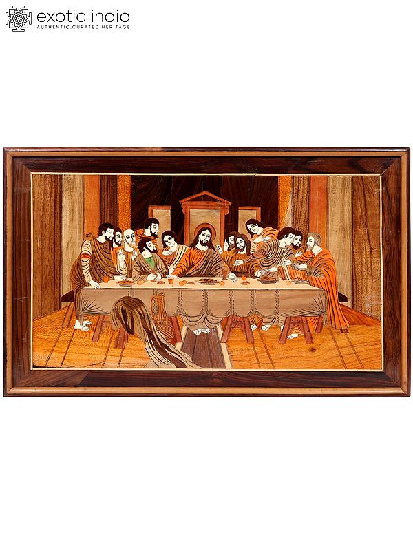 The Last Supper | Wood Panel with Inlay Work