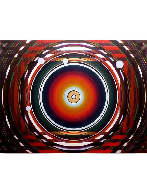 Circular Abstract Art | Painting by Ghanshyam Gupta