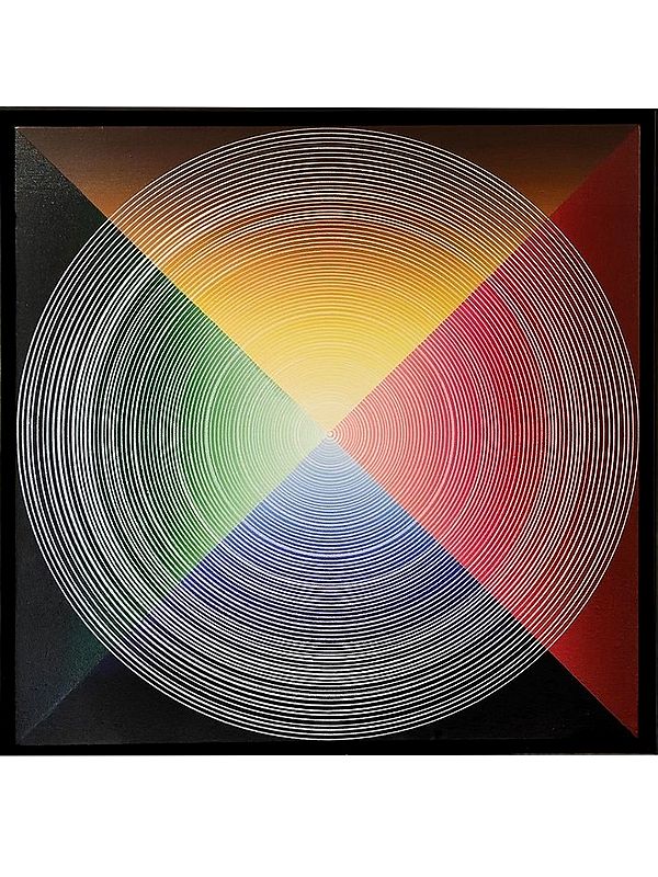 Color Pyramid Vbration | Painting by Ghanshyam Gupta