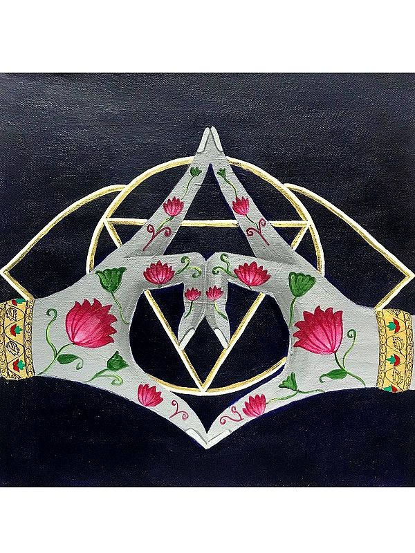 Ajna Chakra | Acrylic And Ink On Canvas | By Kangana Vohra