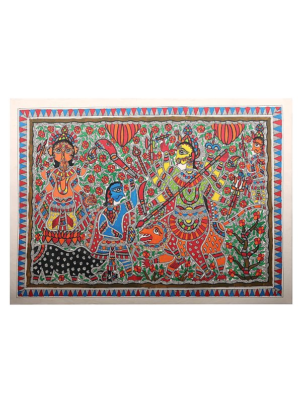 Godddess Durga | Handmade Paper | By Ashutosh Jha