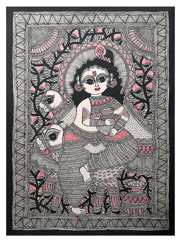 Laddoo Gopal | Handmade Paper | By Ashutosh Jha