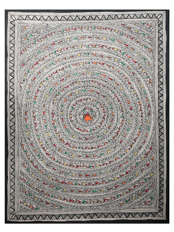 Bird Chakra Mandala Art| Handmade Paper | By Ashutosh Jha