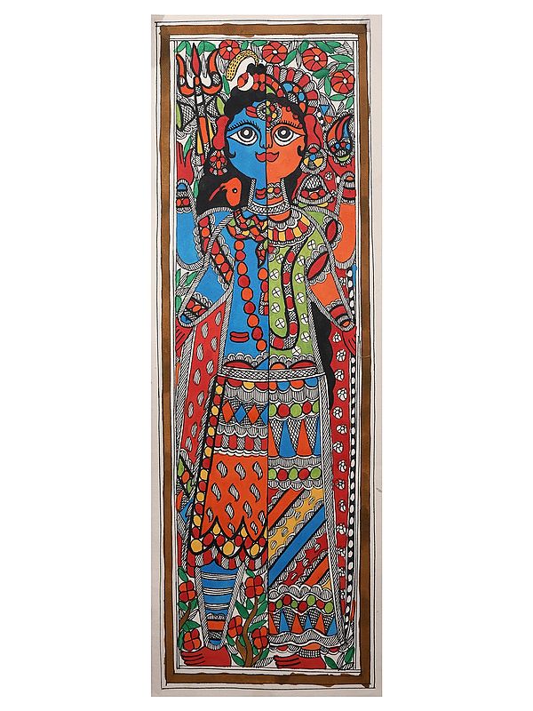 Shiva And Parvati | Handmade Paper | By Ashutosh Jha