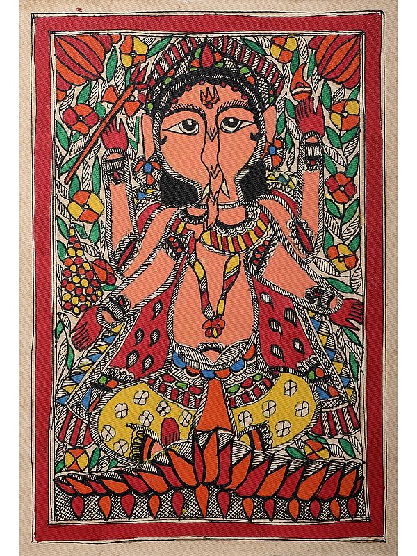 Madhubani Ganesha | Handmade Paper | By Ajay Kumar Jha