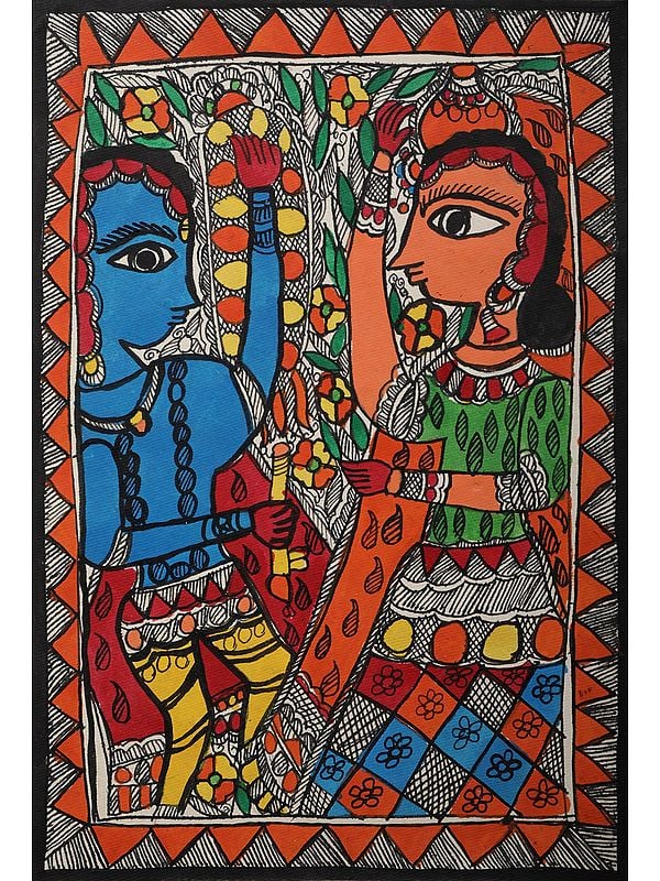 Ram Sita Swayamvar | Handmade Paper | By Ajay Kumar Jha
