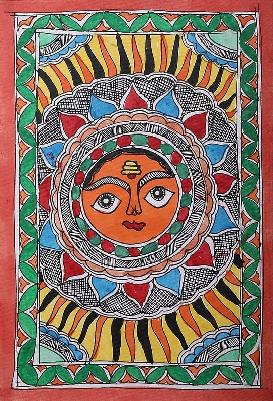 Face Of Sun | Handmade Paper | By Ajay Kumar Jha