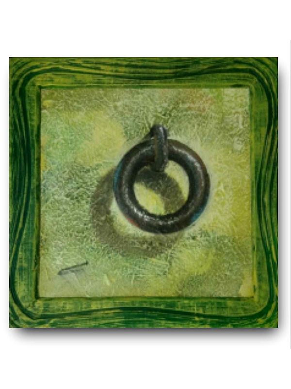 Rusty Iron Ring | Acrylic On Canvas | By Gopal Pardeshi