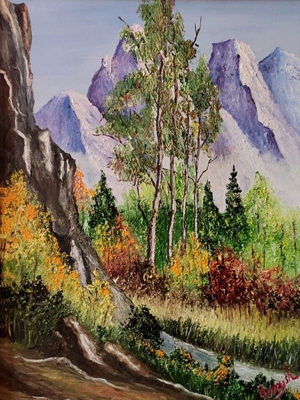 Spring Hills | Oil On Canvas | By Qureysh Basrai