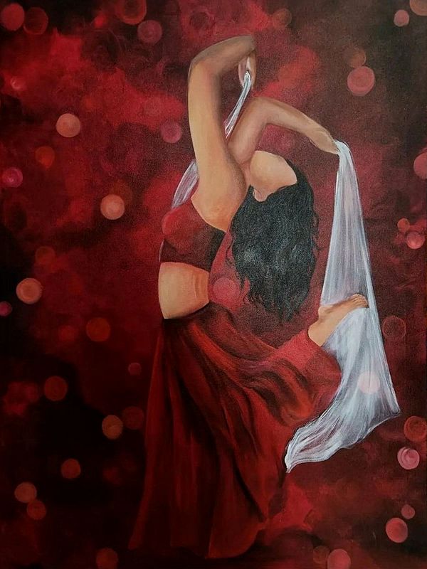 My Dancing Space | Acrylic On Canvas | By Nandini Aggarwal